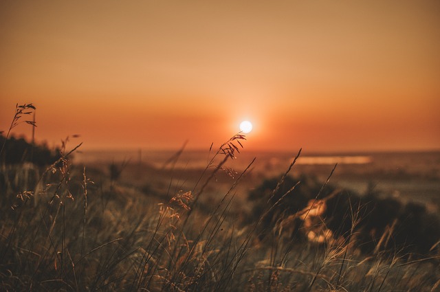 soleil sur la mer