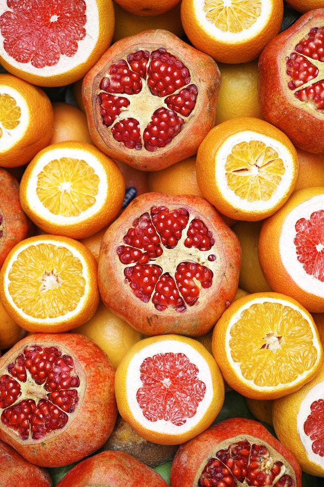 Agrumes et vitamines du soleil