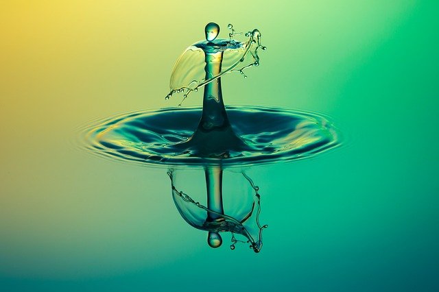 Goutte d'eau, symbole de recherche médicale